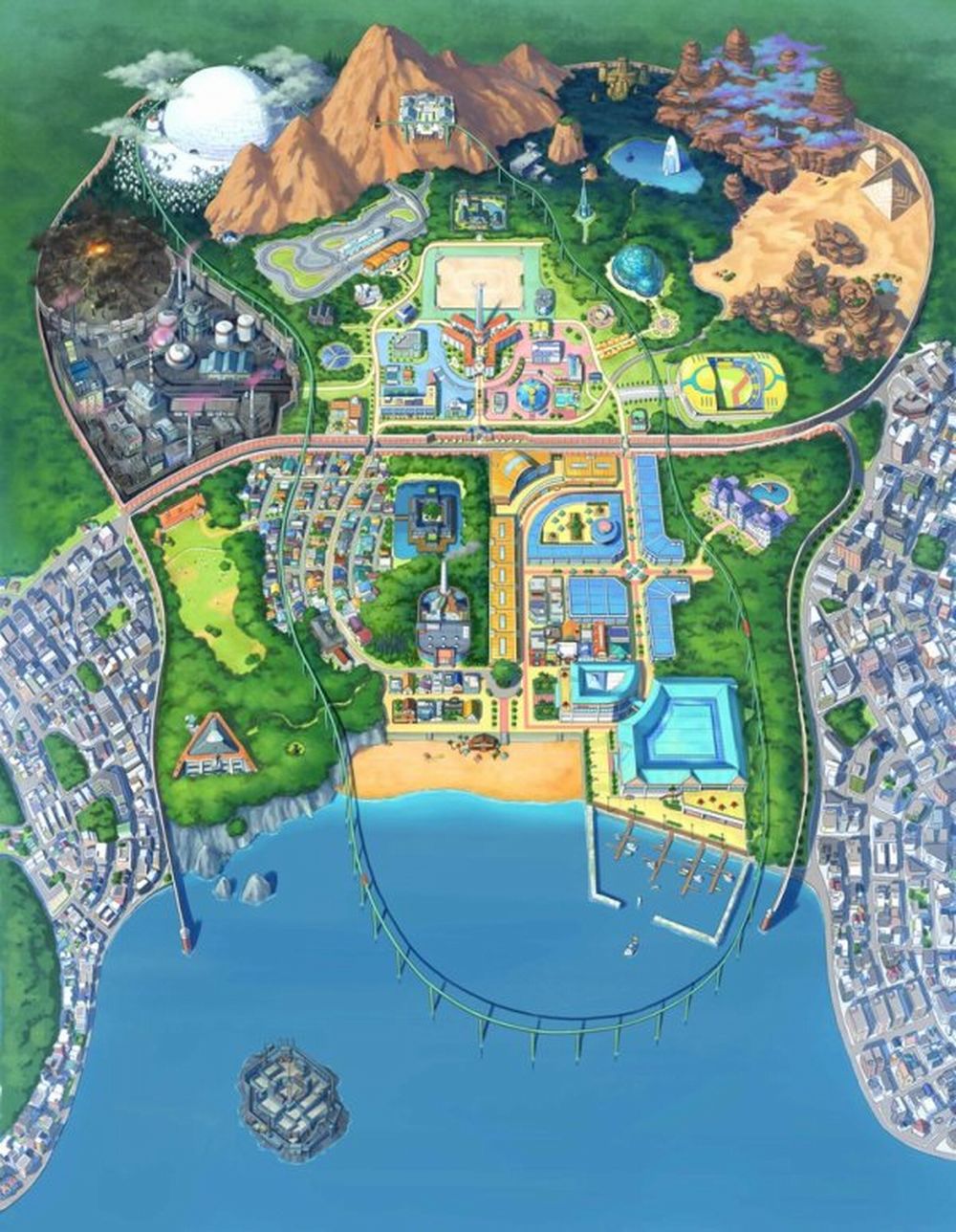 La mappa della Academy City